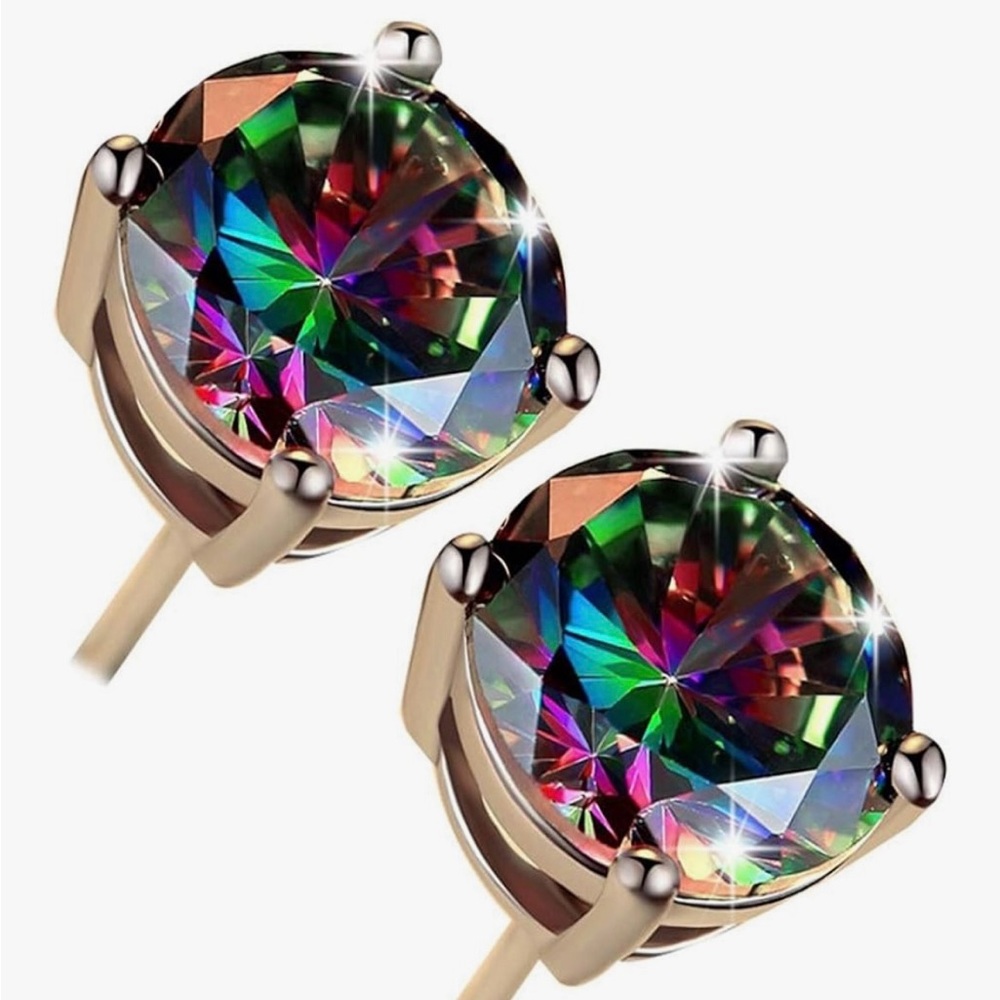 Elegant Multicolor Stud Earrings